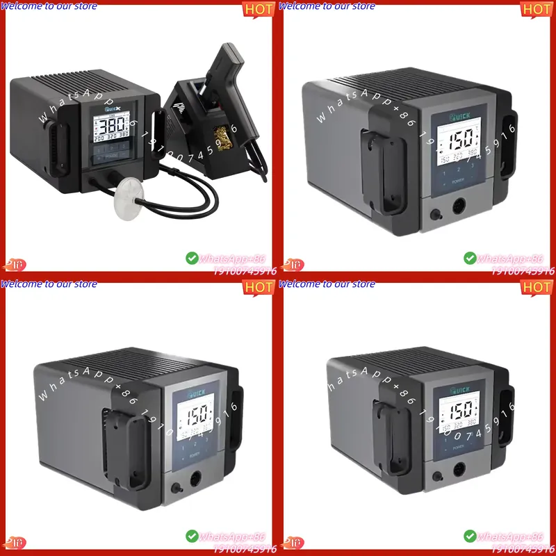 Desoldering Pump Electric Vacuum Station - 2026 QUICK TV2 はんだ除去ステーション、強力な真空ポンプ、精密な温度制御、はんだ付けに最適