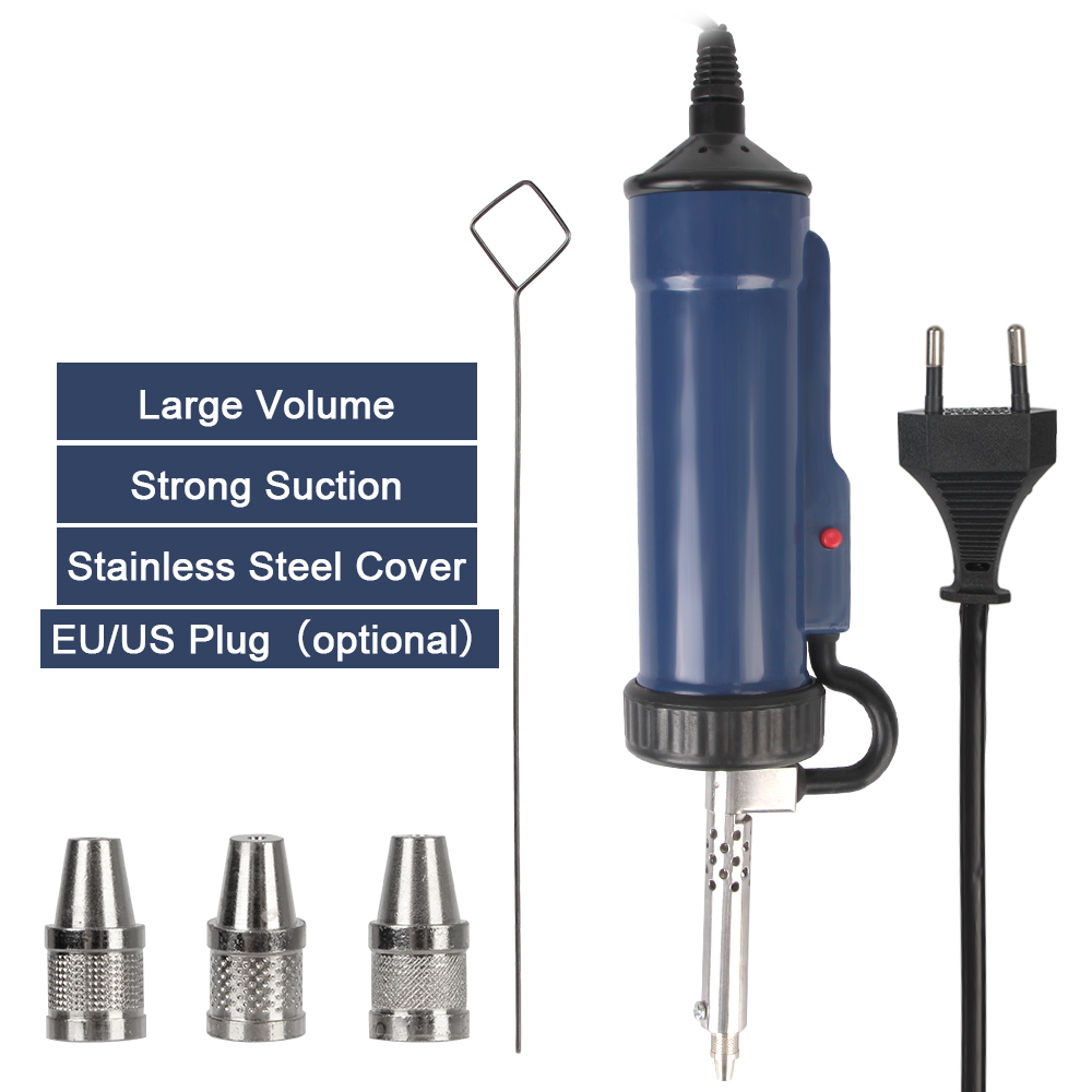 新しいはんだ除去機錫吸盤自動電気はんだ 3 吸引ノズルポータ - Desoldering Pump Electric Vacuum Station のレビューと価格